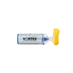 Aerocámara PARI VORTEX con boquilla para inhalador de dosis medida en Perú
